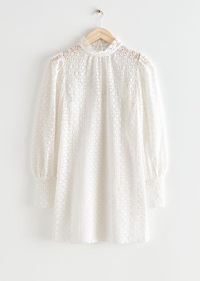 Scalloped Lace Mini Dress | & Other Stories (EU + UK)