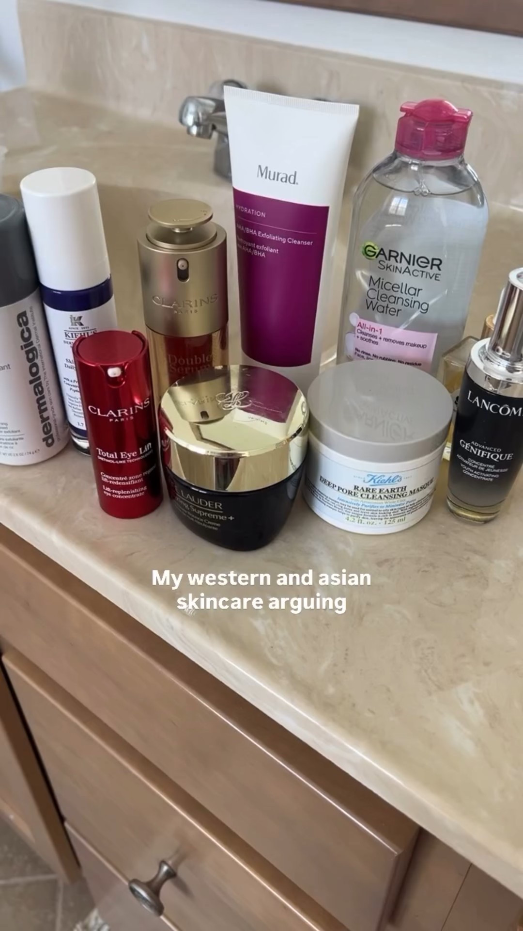 They coexist in peace 🫰🏼💖 don’t even get my started on my makeup 😬
#skincare #asianskincare #westernskincare #skincaremusthaves