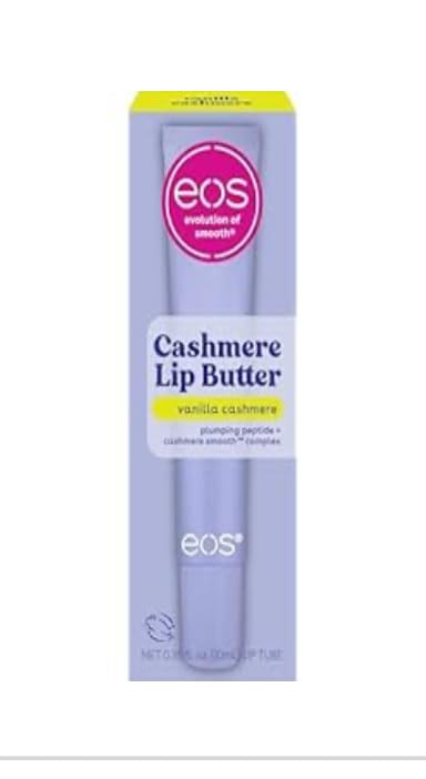 eos Cashmere Lip Butter - Vanilla Cashmere, Plumping Peptides, Smoothing, eos Lip Butter, Shea Bu... | Amazon (US)