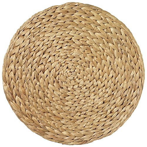 Merritt Water Hyacinth 14.5-inch Round Placemats, Set of 6, Natural | Amazon (US)