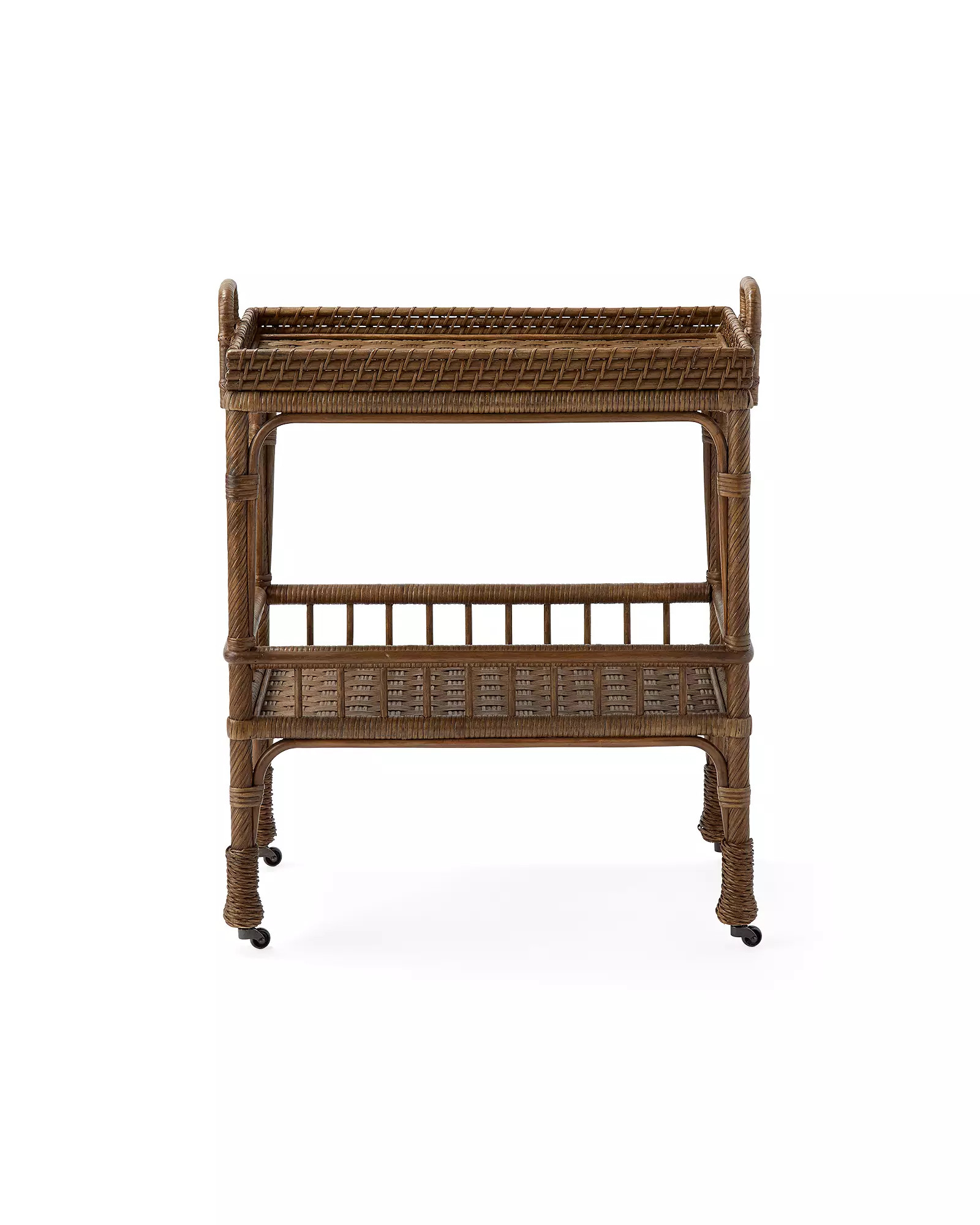 South Seas Rattan Side Cart | Serena and Lily