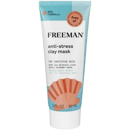 Freeman Dead Sea Minerals Facial Mask Wash off Clay Mask for All Skin Types 3 fl. oz. Tube | Walmart (US)