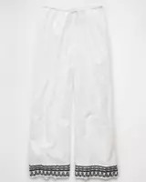 AE Stretch High-Waisted Embroidered Pull-On Pant | American Eagle Outfitters (US & CA)