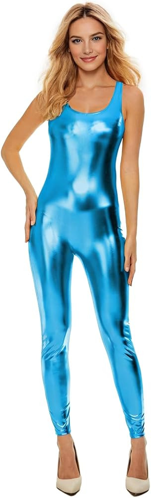 Kepblom Womens One Piece Jumpsuit Sleeveless Rompers Tank Top Unitard Tummy Control Spandex Bodys... | Amazon (US)