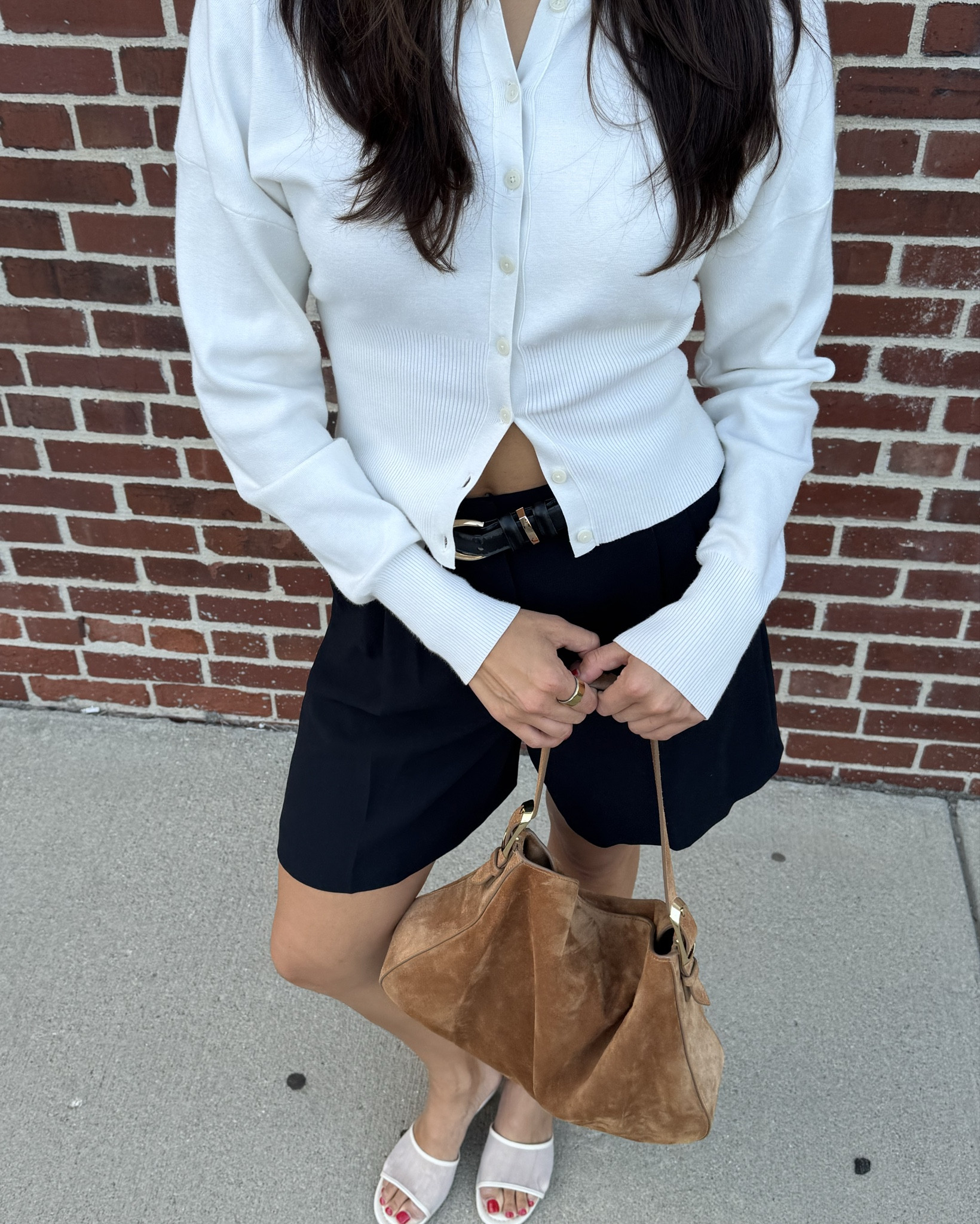 prefall outfit with one of my favorite sweaters from last year + trying out long shorts for the first time 

#LTKStyleTip