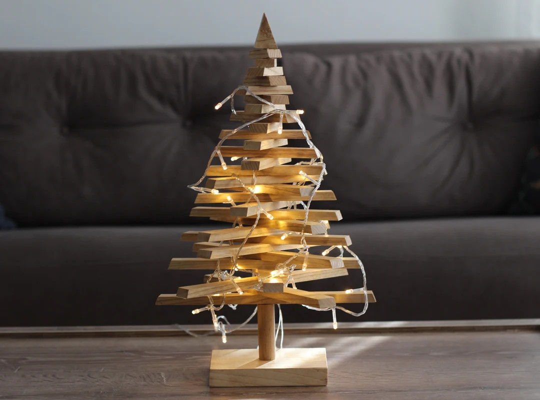 Eco-friendly X-shaped Wooden Christmas Tree, Shape-changing Portable Desktop Decor, New Year's Gi... | Etsy (US)