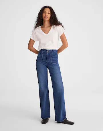 The Petite Emmy Wide-Leg Jean | Madewell