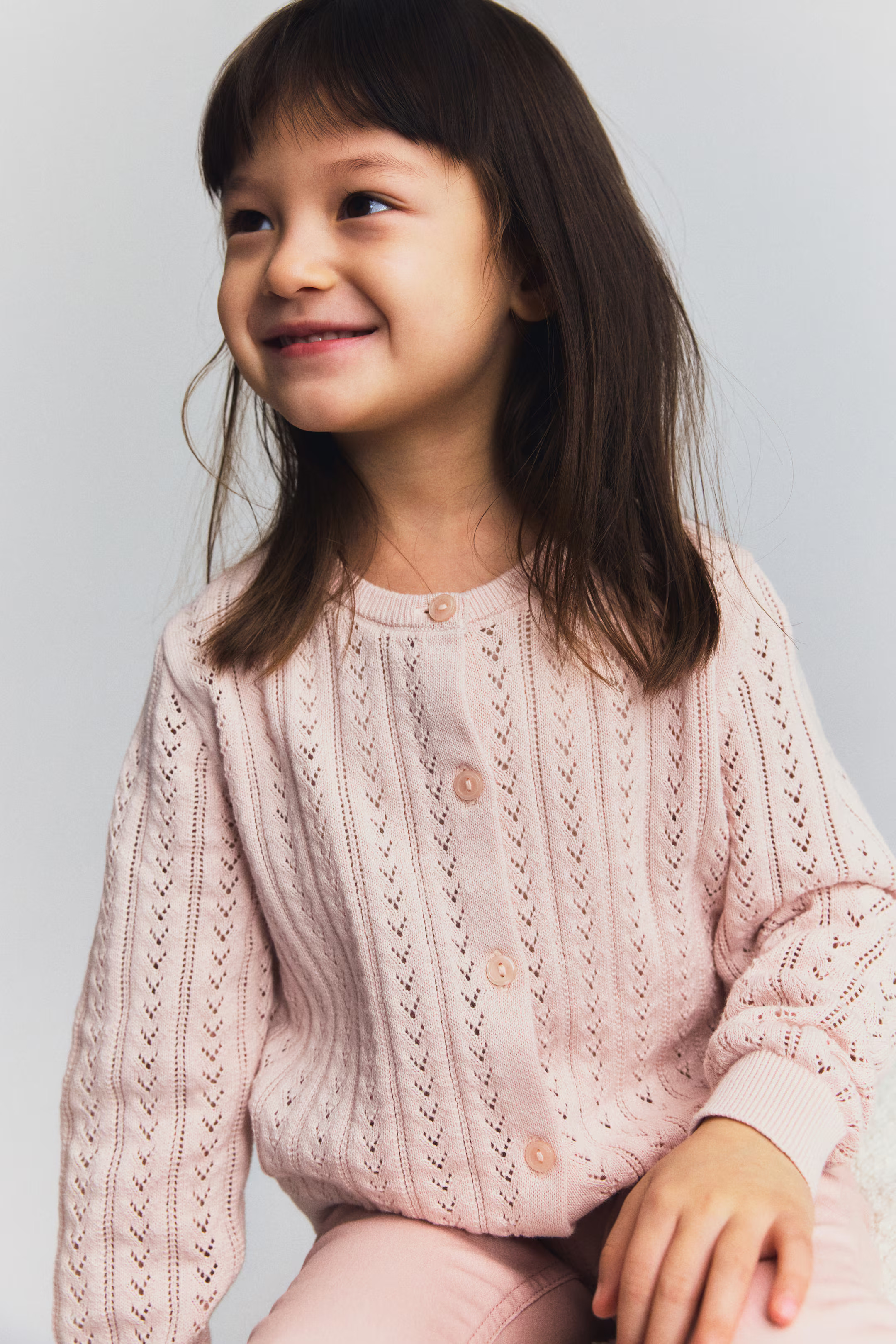 Pointelle-Knit Cotton Cardigan | H&M (US + CA)