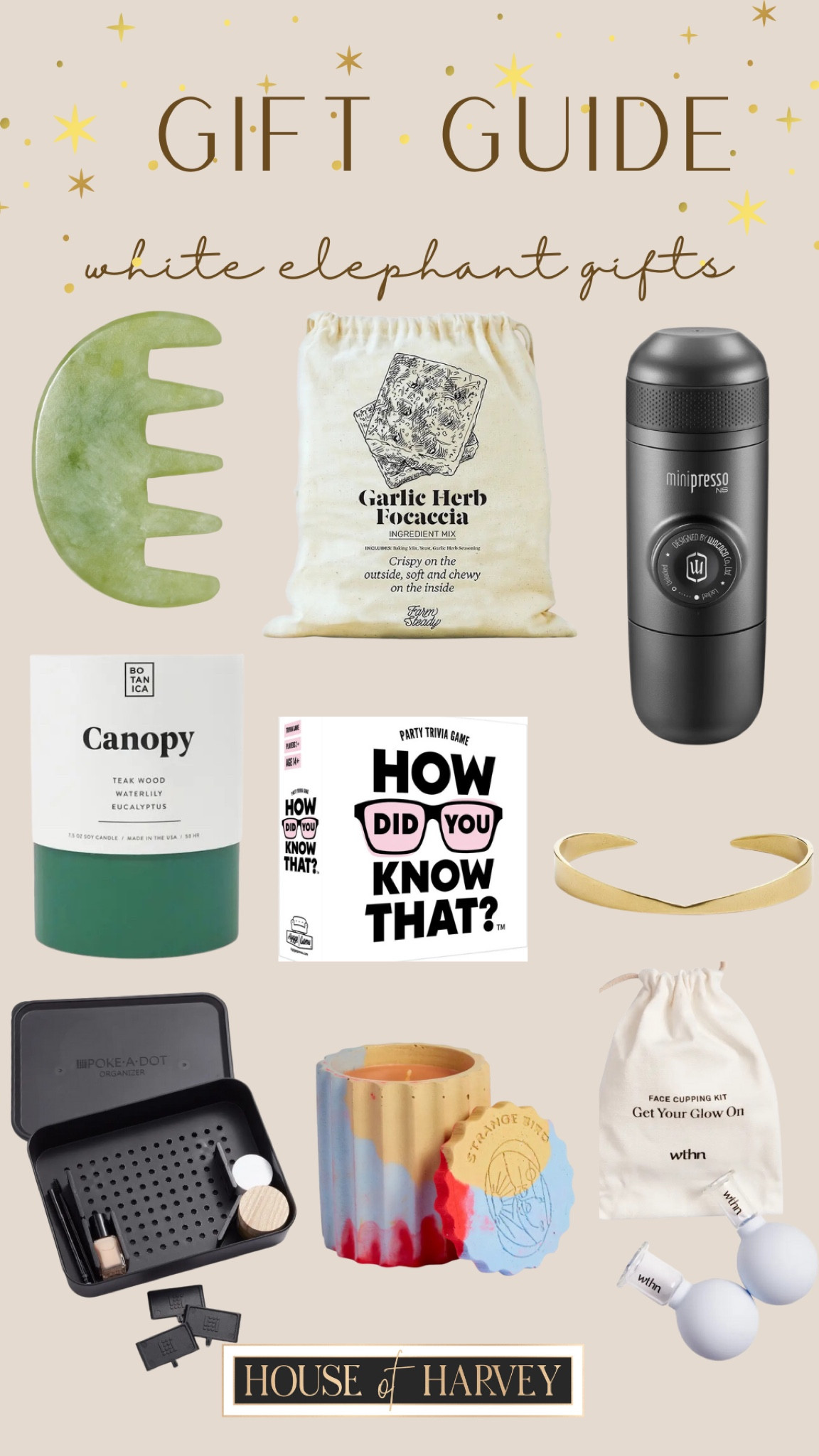 GIFT GUIDE 
White elephant gifts! 

Holiday style, gift guide, white elephant, party, presents, espresso, candle, jewelry, beauty, home product 

#LTKHoliday #LTKstyletip #LTKGiftGuide