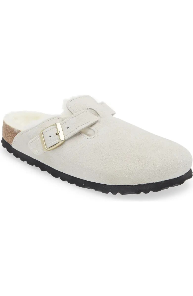 Boston Genuine Shearling Lined Clog (Women) | Nordstrom