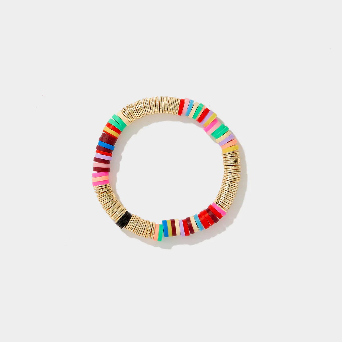 Bright Rainbow Vinyl Bracelet 8mm | Allie + Bess