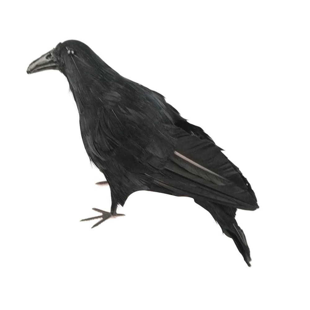 Black Artificial Raven Birds for Home Use, 33cm | Amazon (US)