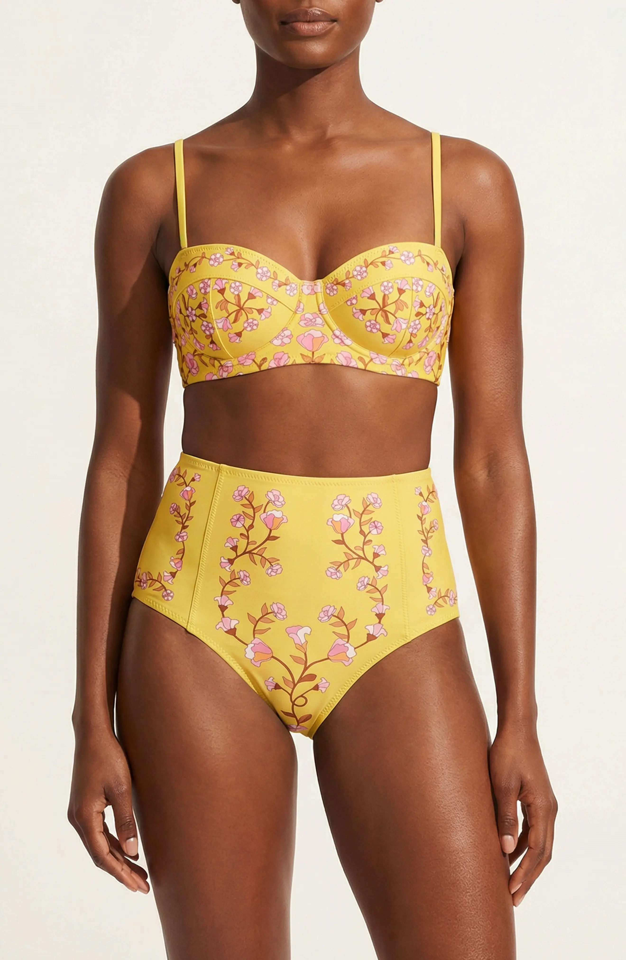 Yellow Bloom Underwire Bikini Top (Women) | Nordstrom | Nordstrom