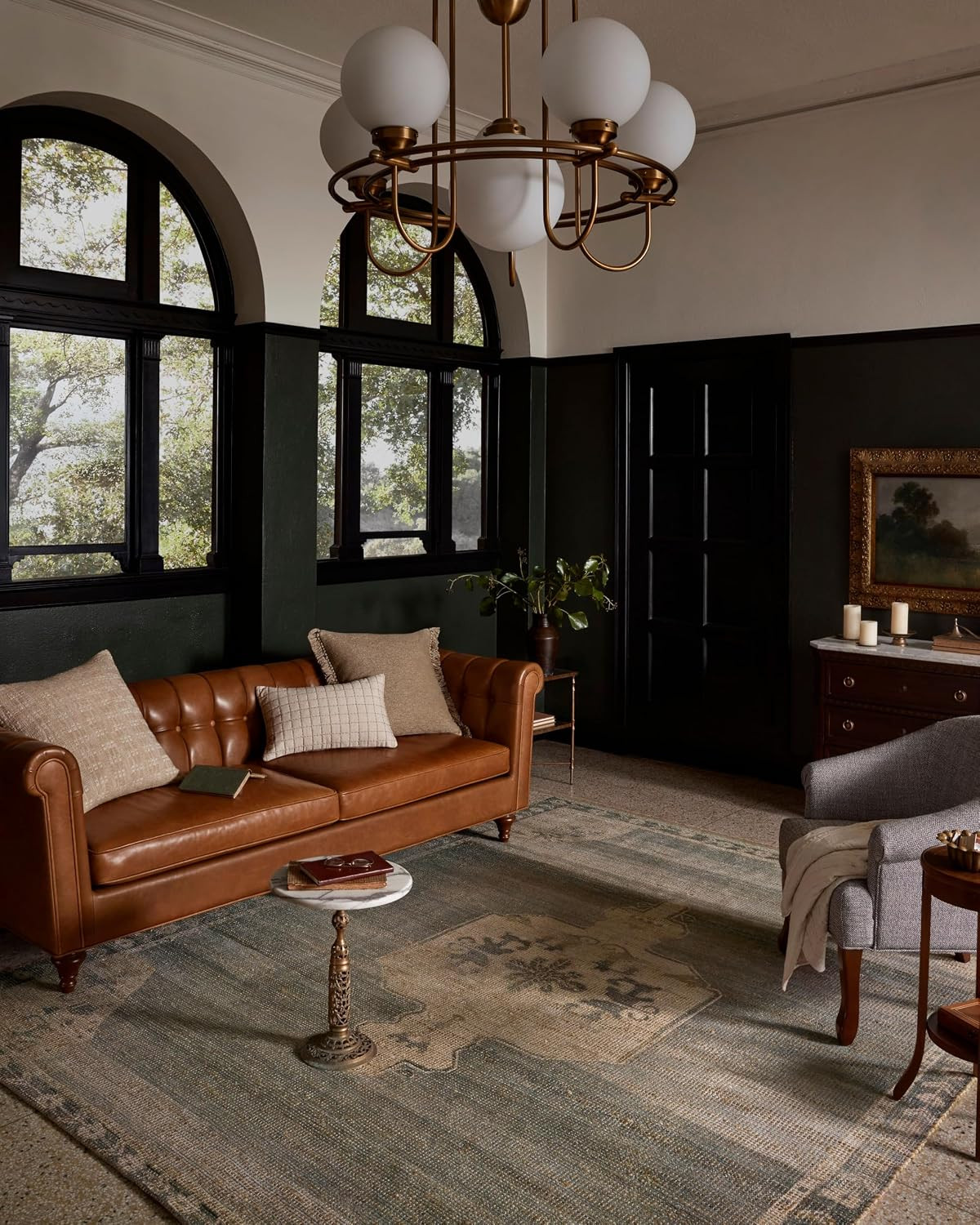 Loloi Magnolia Home Oakley OKY-07 Sky/Natural 7'-9" x 9'-9" Area Rug | Amazon (US)