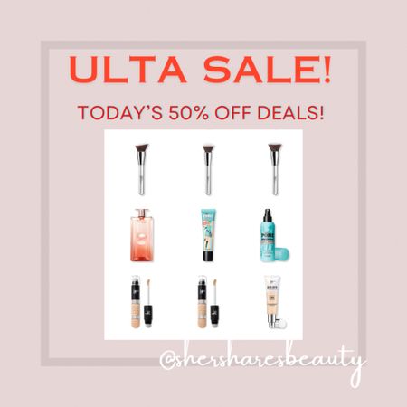 Ulta Semi-Annual Sale: 50% off Beauty items! It Cosmetics makeup brushes & moisturizer/concealer serum, plus Bobbi brown eyeliner & benefit porefessional primer & setting spray , Lancome idole perfume 

#LTKbeauty #LTKsalealert