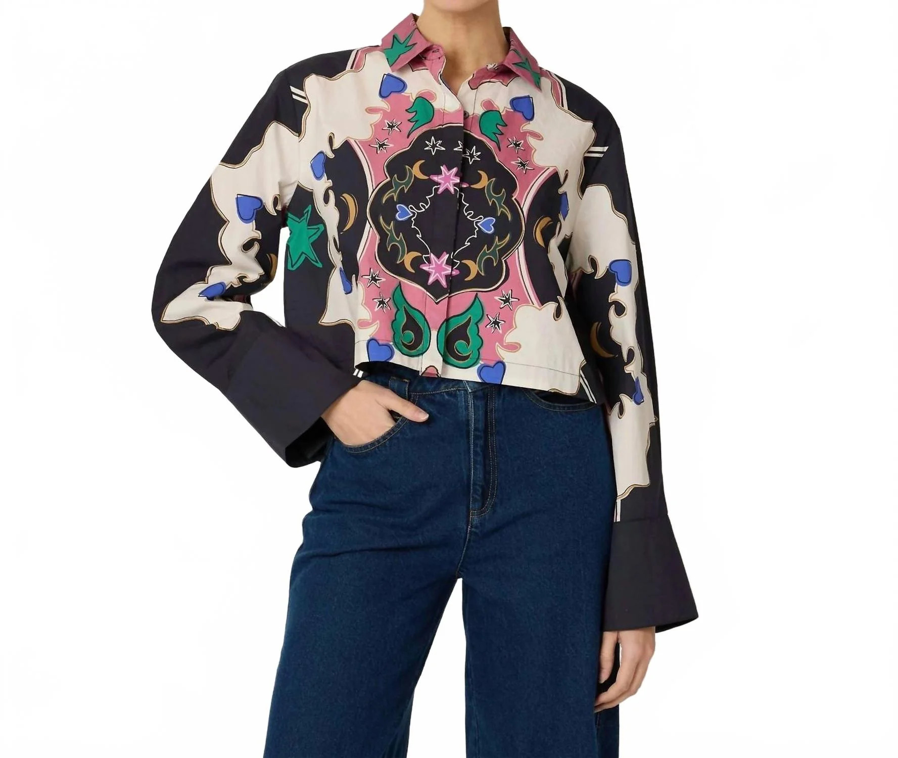 Zoya Blouse In Estelar | Shop Simon