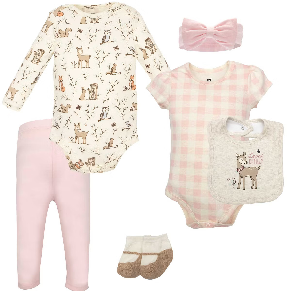 Hudson Baby Infant Girls Cotton Layette Set, Enchanted Forest | Target
