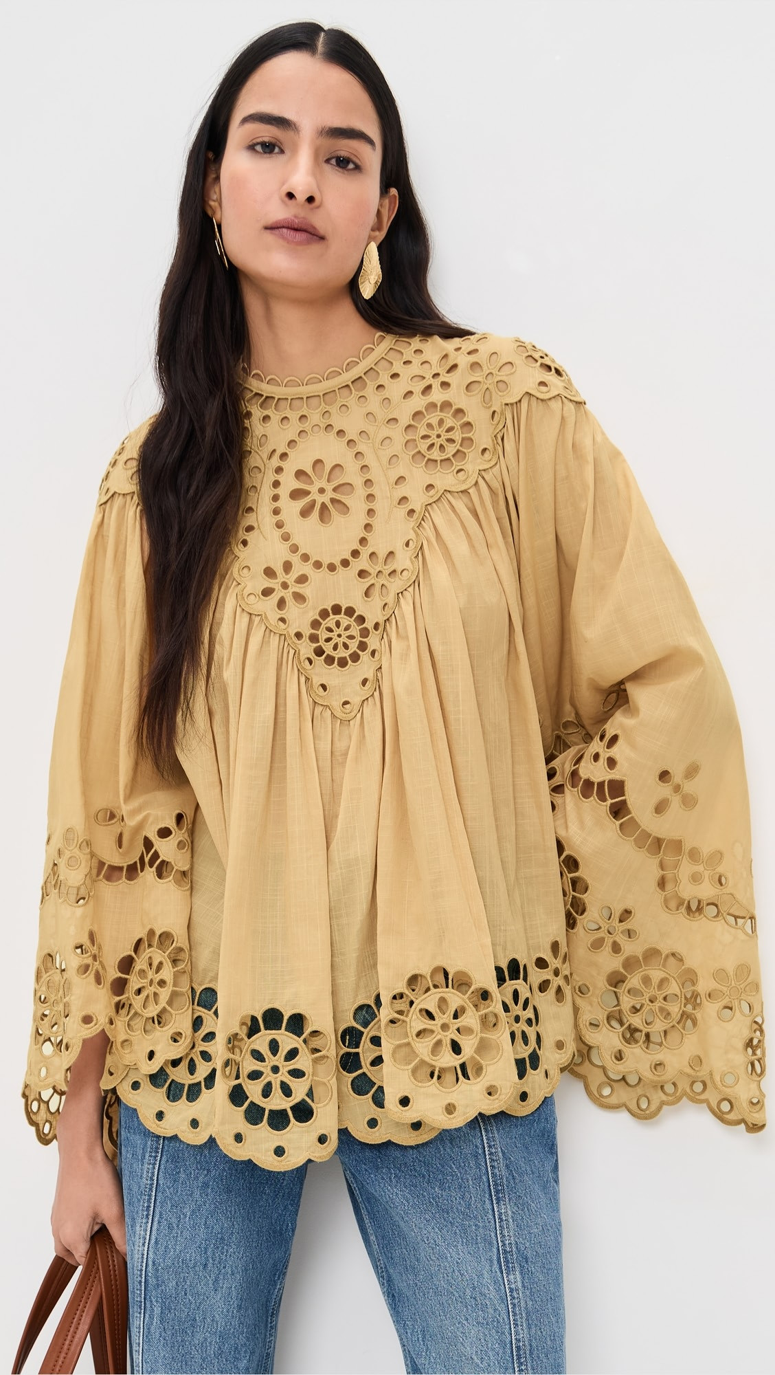 Awaken Embroidered Yoke Blouse | Shopbop