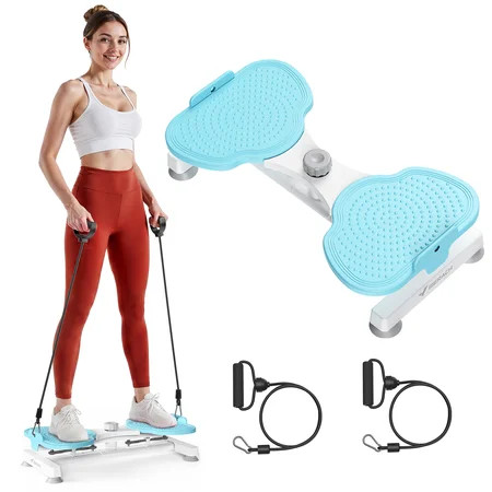 MERACH Slim Waist Twister, Silent Ab Toner for Women, 300 lbs Capacity, Core Workout Board for Home Gym, Blue | Walmart (US)