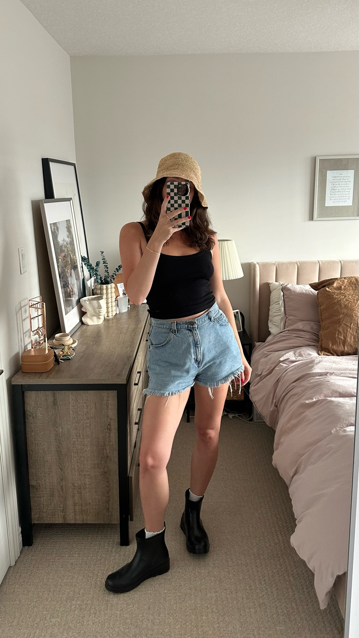 Strawberry picking outfit, farm girl, casual summer outfit, straw hat, rain boots

#LTKstyletip #LTKcanada #LTKsummer