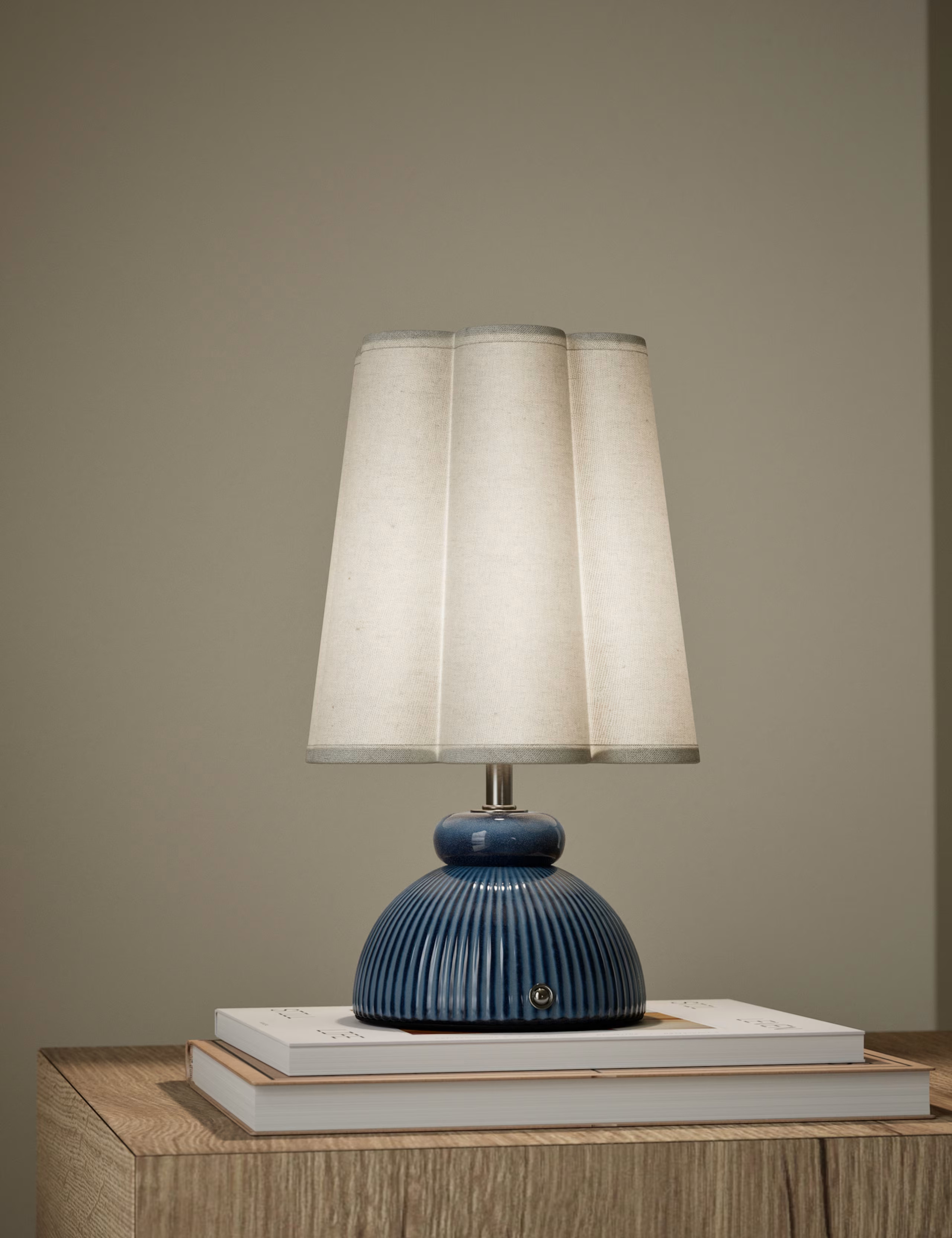 Ribbed Scallop Rechargeable Table Lamp | Marks & Spencer (UK)