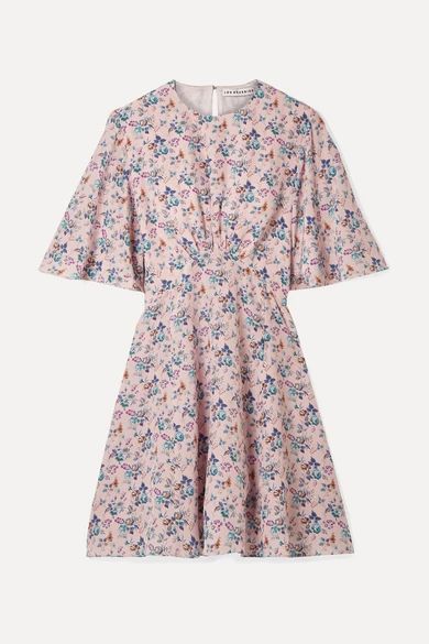 Floral-print silk crepe de chine mini dress | NET-A-PORTER (US)