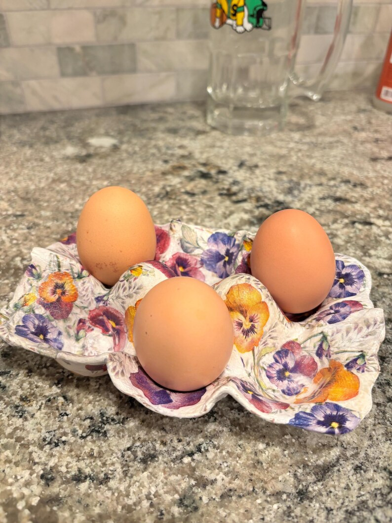 Handmade Clay Egg Holder - Etsy | Etsy (US)