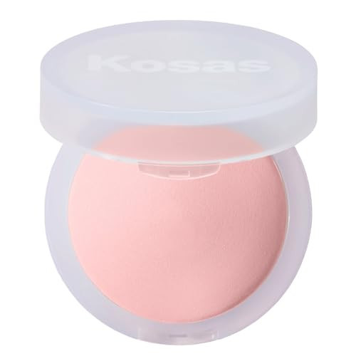 Kosas Cloud Set Face Brightening Powder - Pressed Brightening Powder, Smooths Shine Controll, Coverage for Dark Undereye & Uneven Skin - Lightweight Setting Powder - Candy (Sheer Brightening Pink) | Amazon (US)