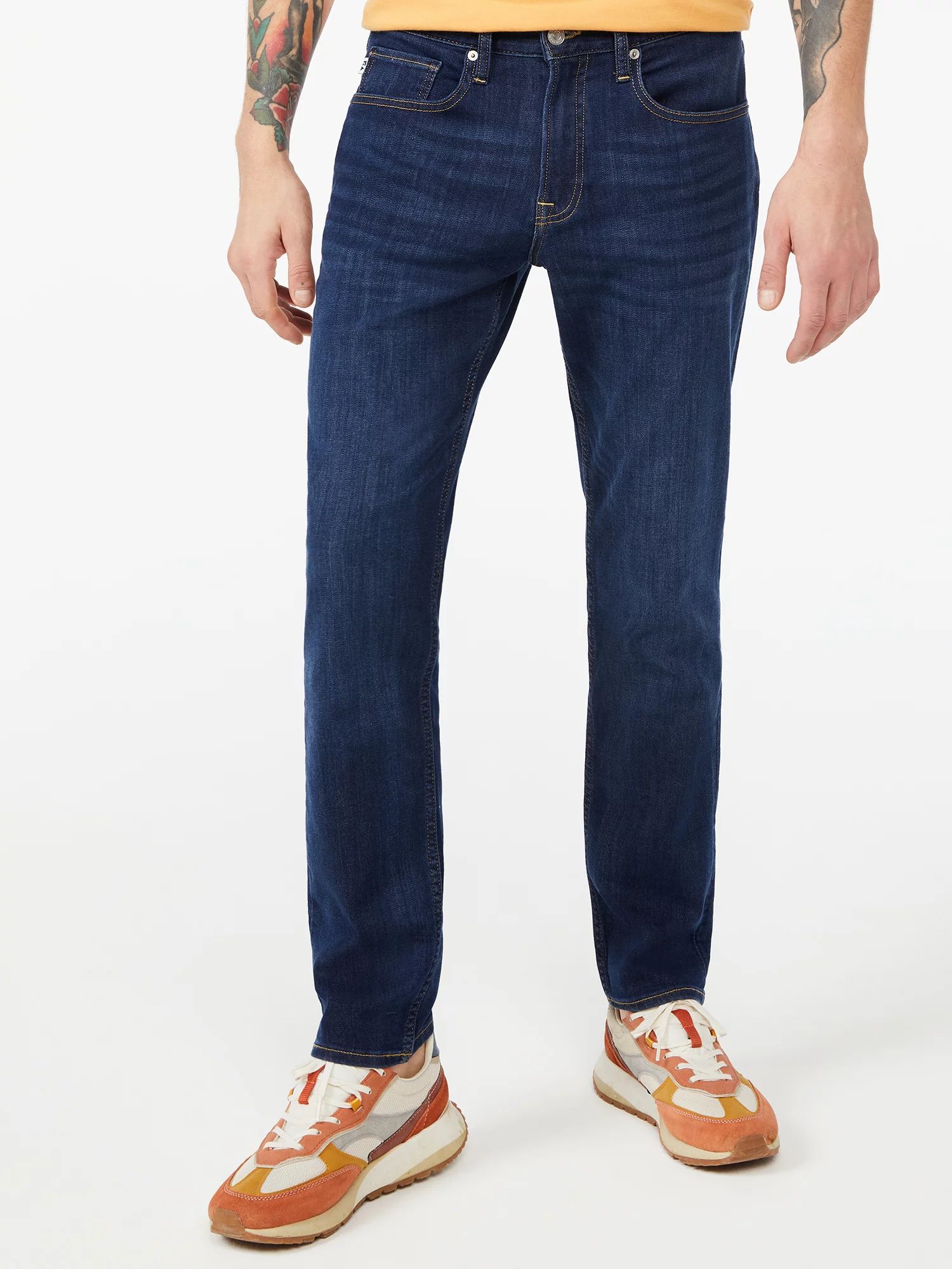 Free Assembly Men’s Mid Rise Slim Air Jeans | Walmart (US)