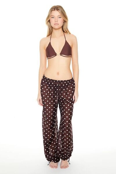 Polka Dot Swim Cover-Up Pants | Forever 21
