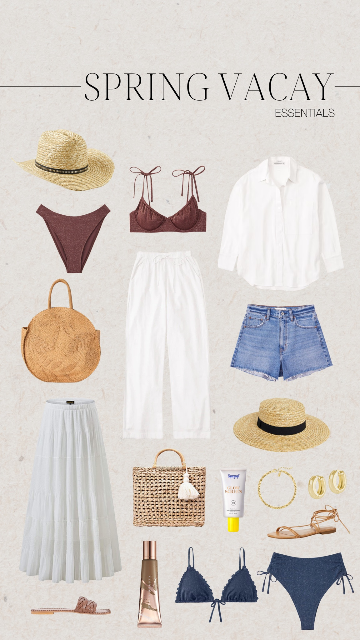 Spring vacation essentials, spring break, what I’m packing, spring vacation, spring outfit ideas, summer outfits, warm weather outfit ideas 

#LTKunder100 #LTKFind #LTKSeasonal