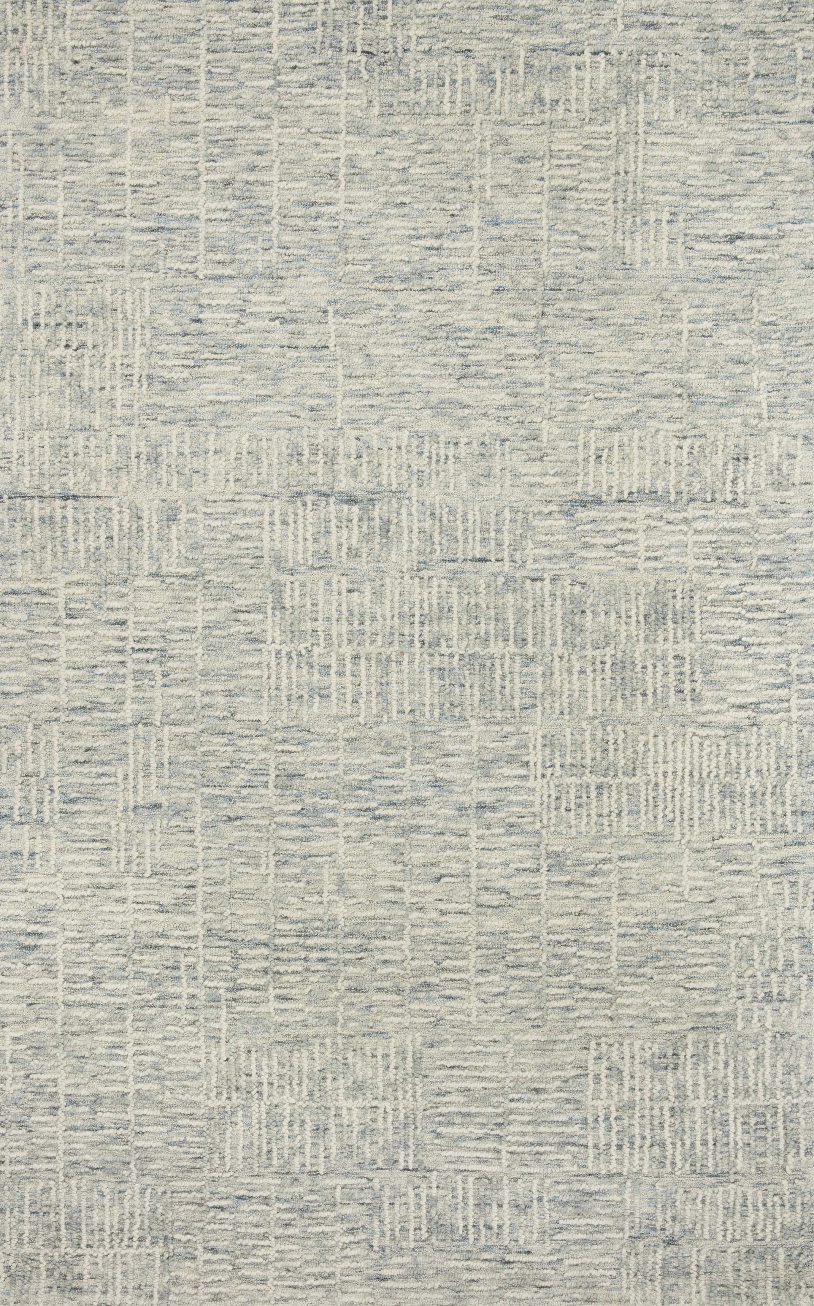 Shesla Hand Tufted Wool Area Rug in Sky/Ivory | Wayfair North America
