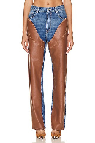 Stella McCartney Chap Jeans in Mid Blue Vintage | FWRD | FWRD 