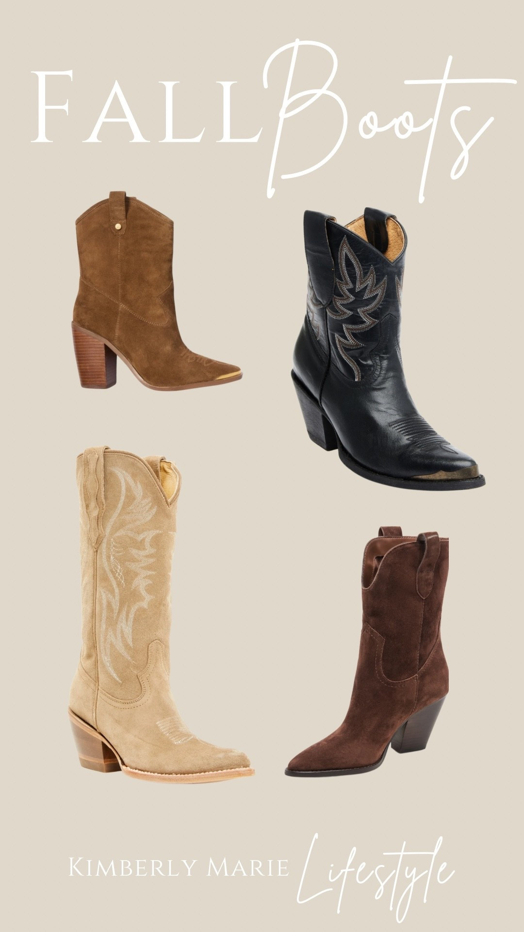 Fall boots 
Suede boots
Cowgirl boots
Country concert boots

#LTKStyleTip #LTKShoeCrush #LTKSeasonal