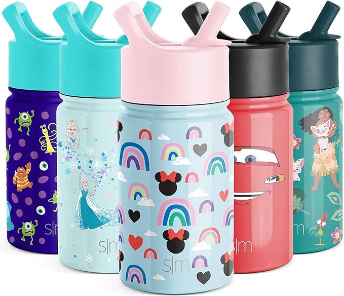 Simple Modern Disney Minnie Mouse Toddler Water Bottle with Straw Lid | Reusable Insulated Stainl... | Amazon (US)