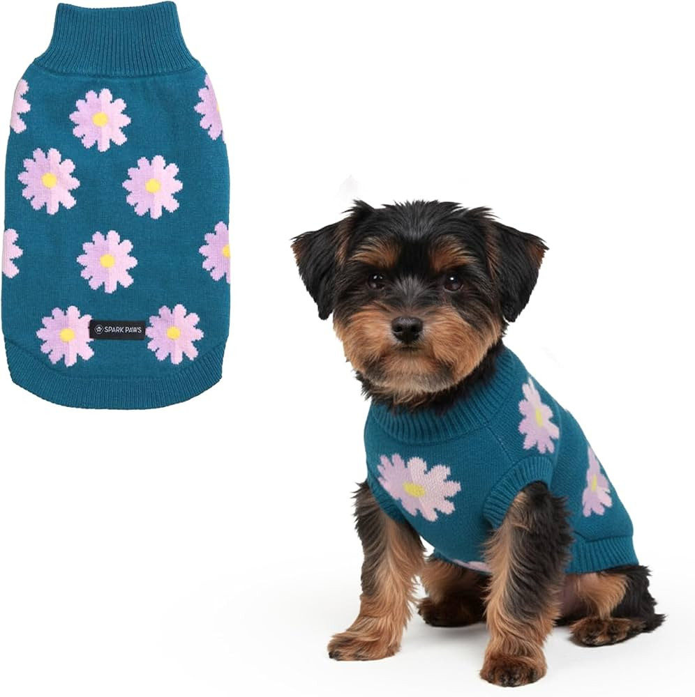 Spark Paws Knit Dog Sweater – Ultra Soft Warm Winter Dog Sweater for Small, Medium & Large Dogs... | Amazon (US)