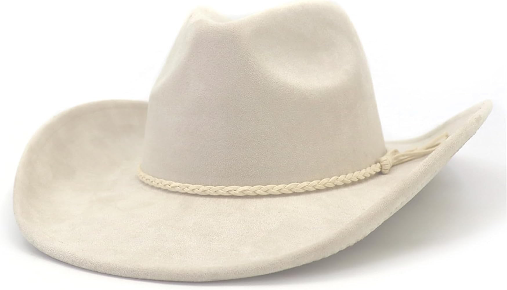 Western Cowboy Hat for Women Men Classic Fedora Hats Wide Brim Suede Cowboy Hat for Women with Bu... | Amazon (US)