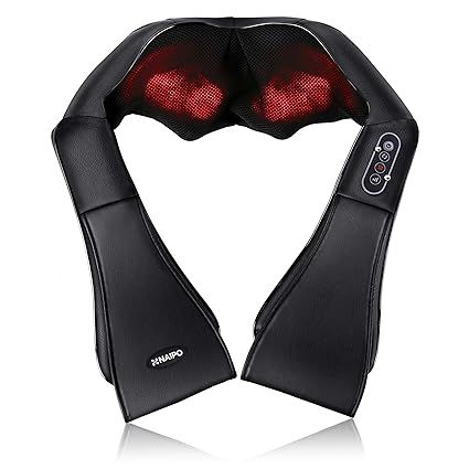 Naipo Shiatsu Back and Neck Massager with Heat Deep Kneading Massage for Neck, Back, Shoulder, Fo... | Amazon (US)