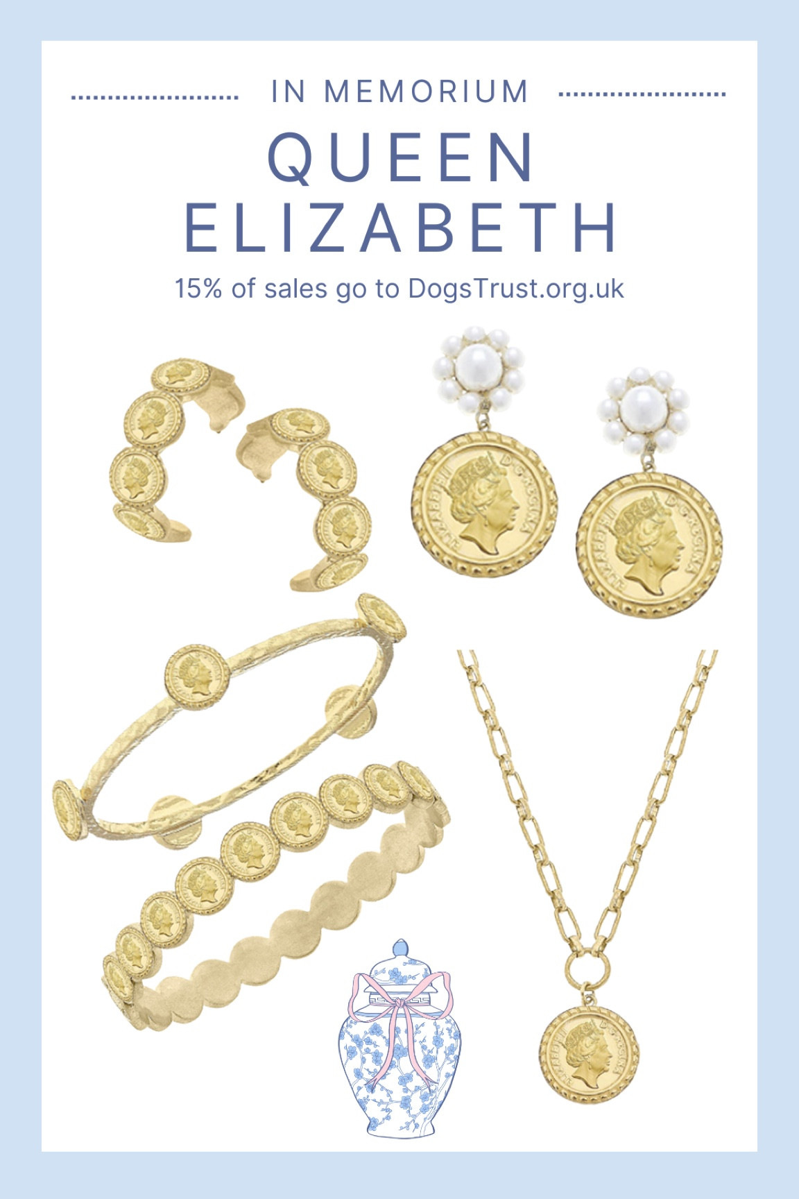 Jewelry collection in memoriam of Queen Elizabeth

Accessories gold coin jewelry royal family style fashion fall trends

#LTKstyletip #LTKunder50