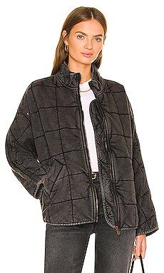 Free People x We The Free Dolman Quilted Jacket in Black from Revolve.com | Revolve Clothing (Global)