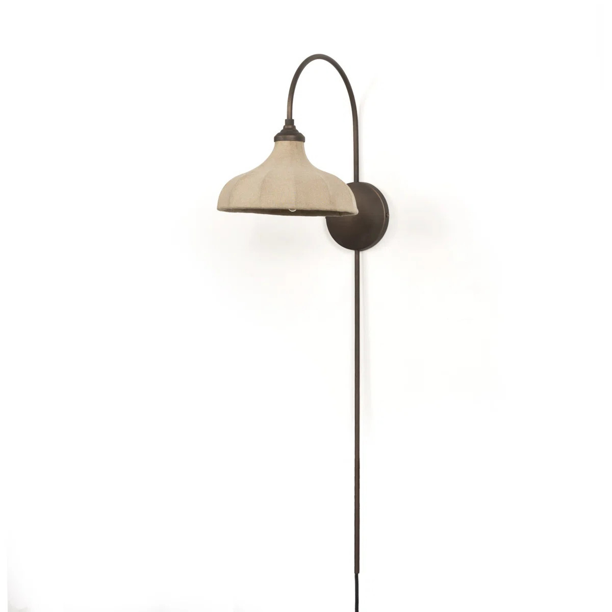 Red Barrel Studio® Deontee Sconce-Tan Linen | Wayfair | Wayfair North America