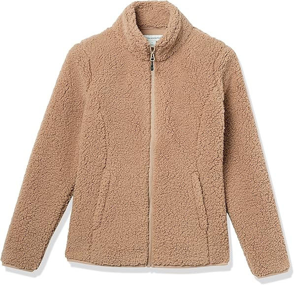 Amazon Essentials Women's Polar Fleece Lined Sherpa Full-Zip Jacket | Amazon (US)