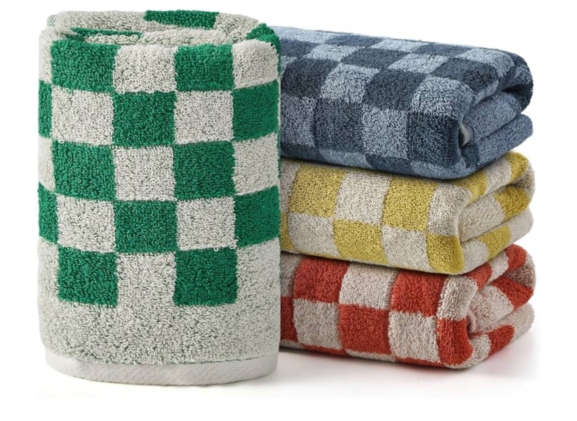 Adorable checkered bath towels 🚨

#LTKselfcare #LTKHome #LTKSaleAlert