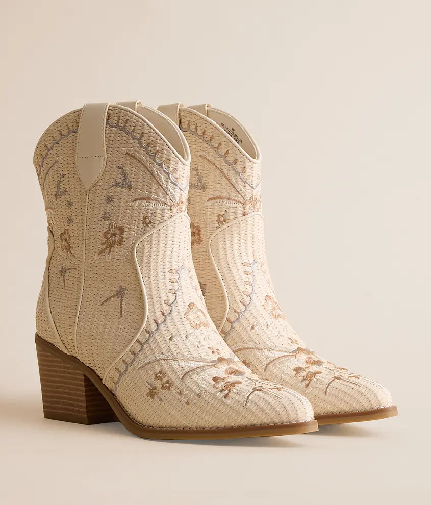 Bettsie Floral Raffia Anle Boot | Buckle