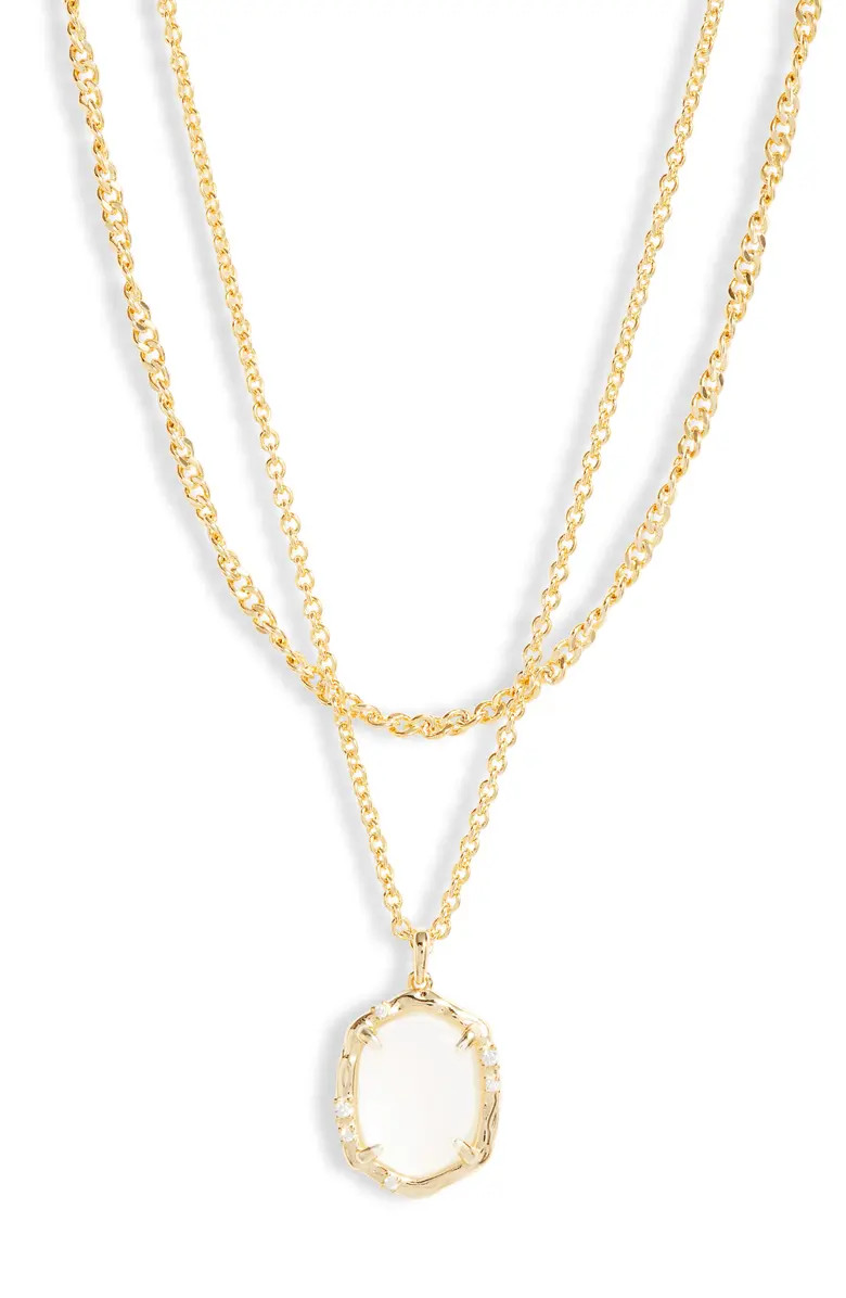 Kendra Scott Daphne Layered Coral Pendant Necklace | Nordstrom | Nordstrom