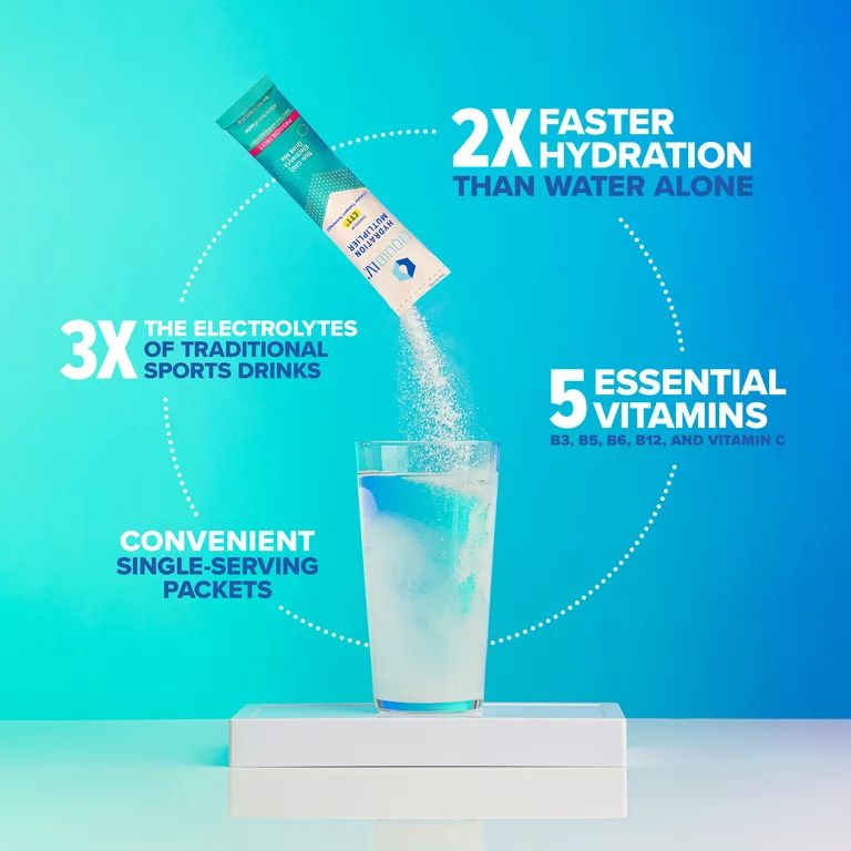 Liquid I.V. Hydration Multiplier Electrolyte Powder Packet Drink Mix, Passion Fruit, 6 Ct | Walmart (US)