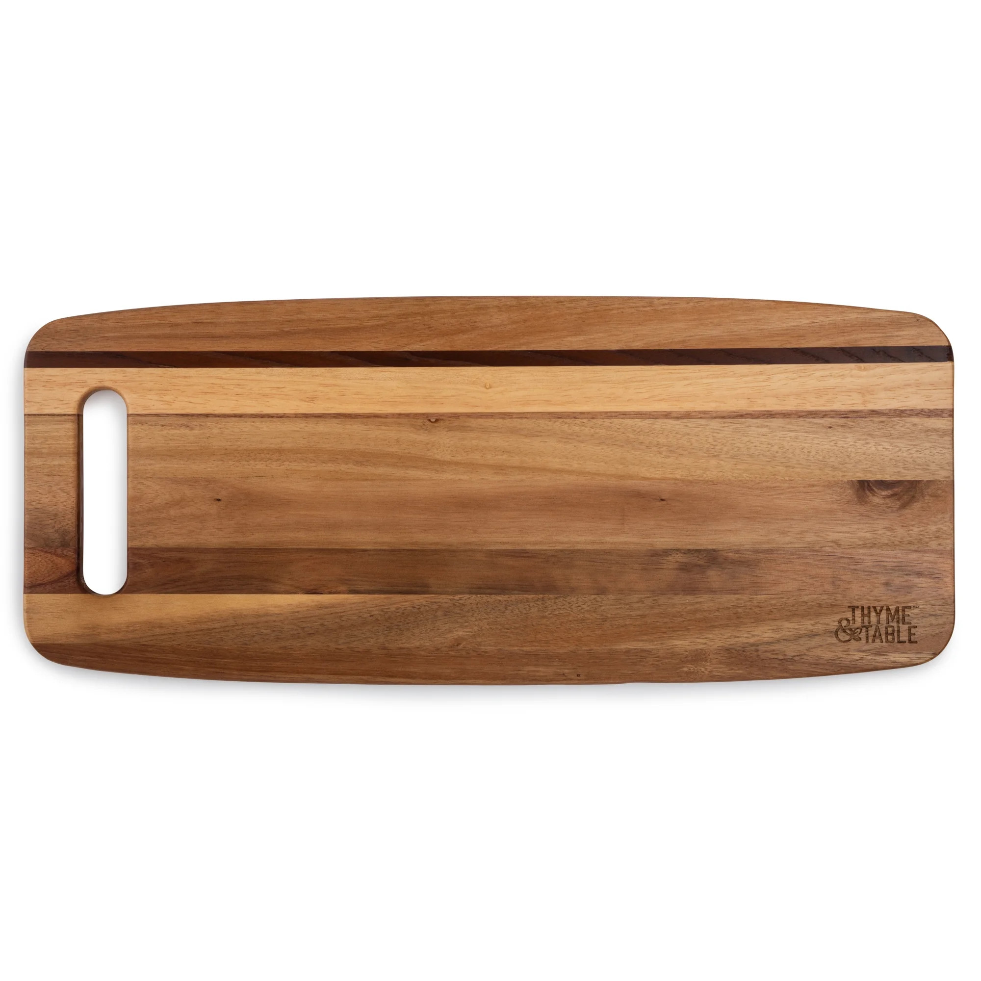 Thyme & Table 10" Inch by 20" Inch Acacia Wood Serve Board | Walmart (US)
