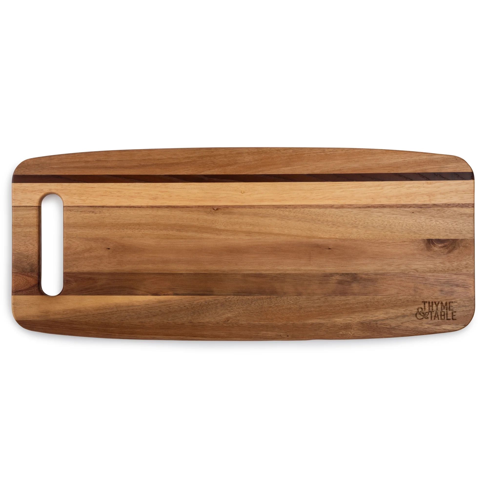 Thyme & Table 10" Inch by 20" Inch Acacia Wood Serve Board | Walmart (US)