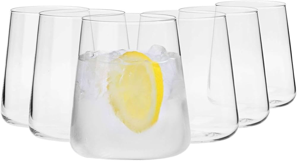 KROSNO Water Juice Drinking Glasses | Set of 6 | 12.9 oz | Avant-Garde Collection | Crystal Glass... | Amazon (CA)