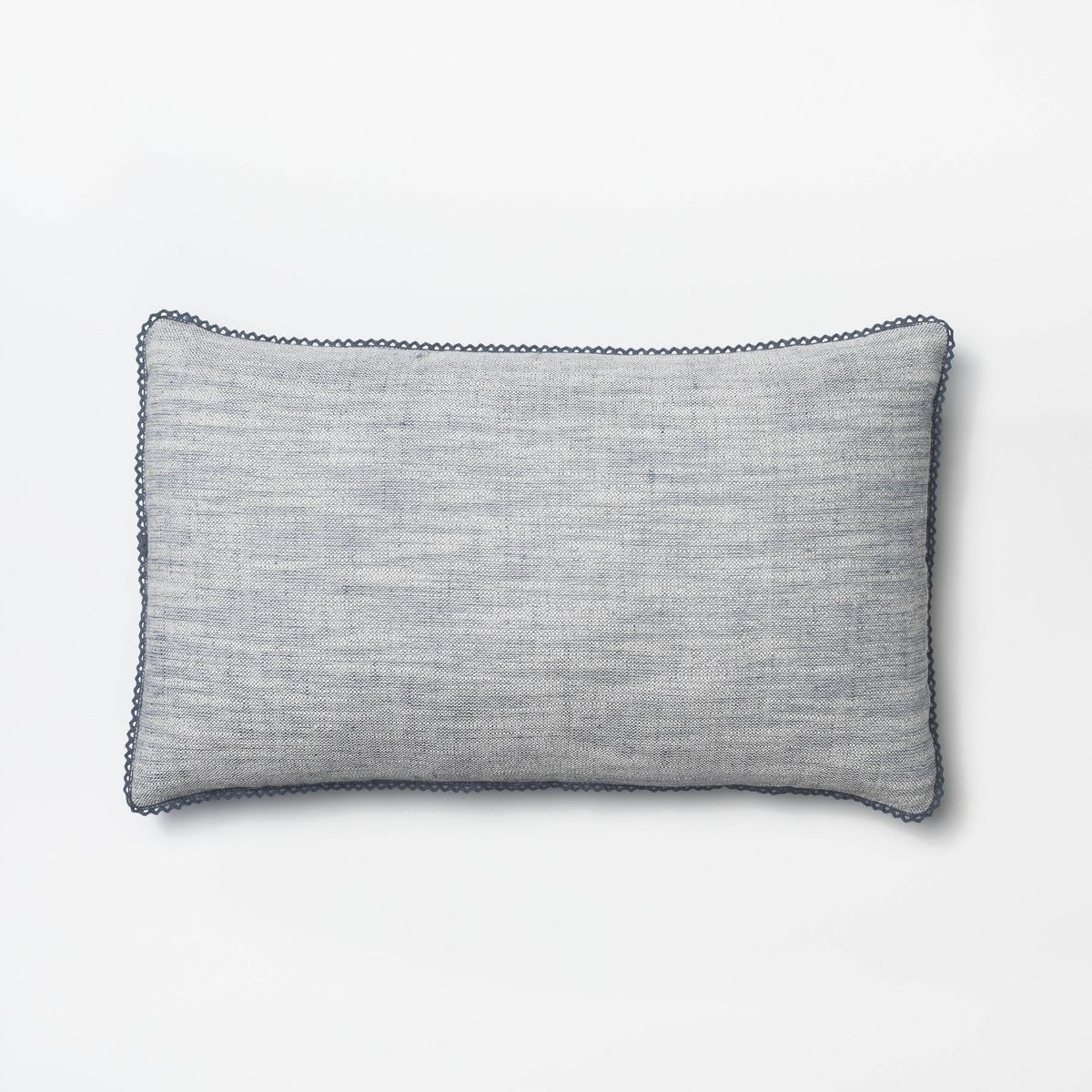 Chambray Throw Pillow with Lace Trim - Threshold™ designed with Studio McGee | Target